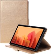 Phreeze Tablethoes - Geschikt voor Samsung Galaxy Tab A7 Lite - 2021 - Luxe Lederen Hoesje - Ingebouwde Standaard met Kaarthouders - Hoesje met Magnetische Sluiting - Beschermhoes - Goud