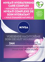 NIVEA Essentials +24H Voedende Nachtcrème - Gevoelige en droge huid - Met sheaboter en natuurlijke amandelolie - 50 ml