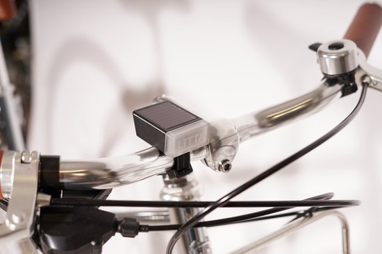 LITTA 2 Fietsverlichting op zonne-energie - Zwart (set) — afbeelding 5