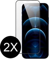 Screenz® - Screenprotector geschikt voor iPhone 12 Pro Max - Tempered glass Screen protector geschikt voor iPhone 12 Pro Max - Beschermglas - Glasplaatje - 2 stuks