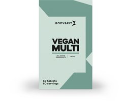 Body & Fit Vegan Multi - Multivitaminen van A t/m Z - Plantaardig Voedingssupplement - 60 Tabletten
