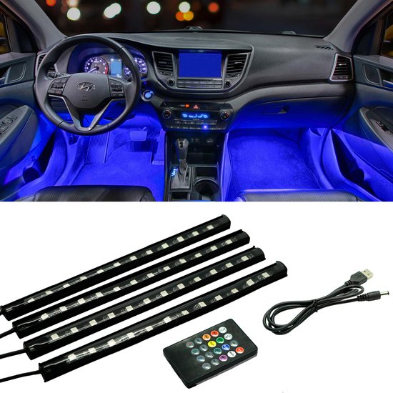 Interieur LED Verlichting Auto LED strip Auto Accessoires Sfeerverlichting Auto... bol