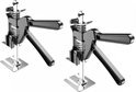 Set van 2 stuk - Deurlift - Deurlifter - Armlifter - Arbeidsbesparende arm - Klemmen - Ondersteunen - Liften - Deuren - Platen - Kasten - Verhuizen - Verplaatsen - Tillen - Hoogte 25 cm