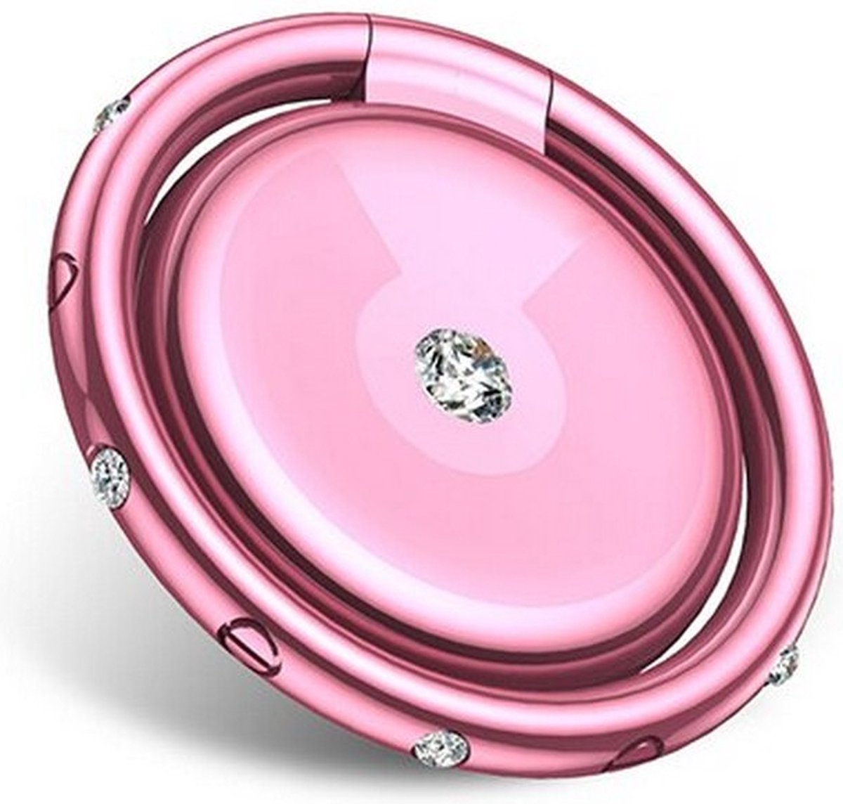 USAMS Diamond Encrusted Ring Holder - Roze