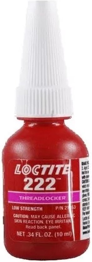 LOCTITE 222 Schroefdraadborgmiddel Paars 10ml - Lage sterkte