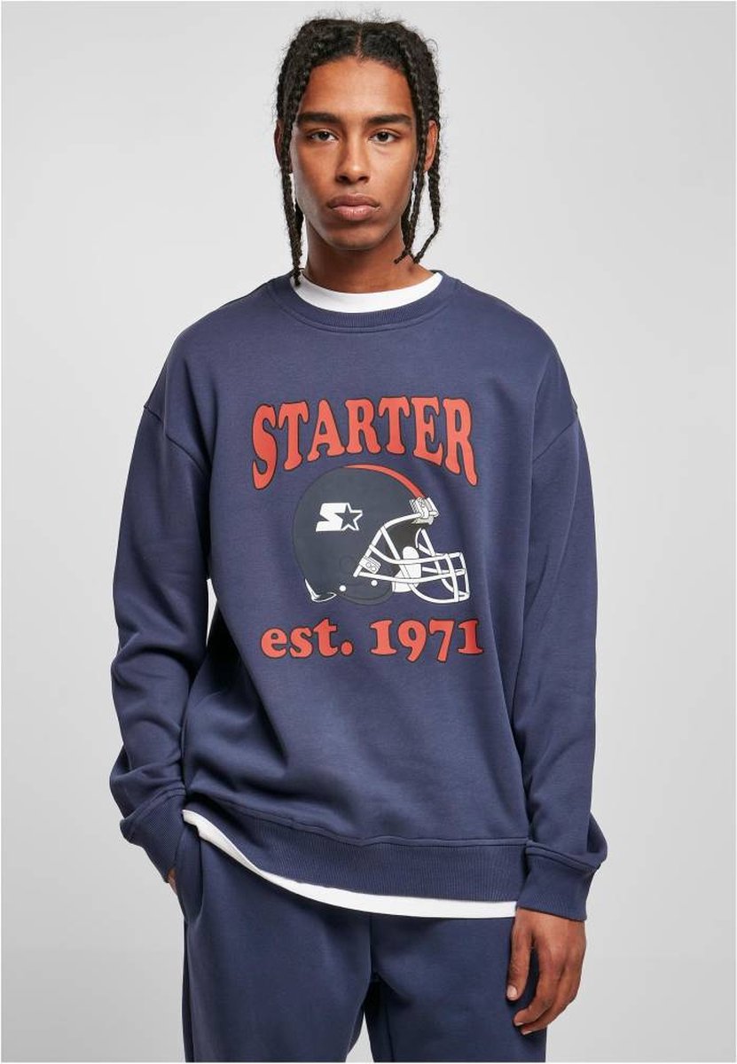 Starter Black Label - Football Crewneck sweater/trui - L - Donkerblauw