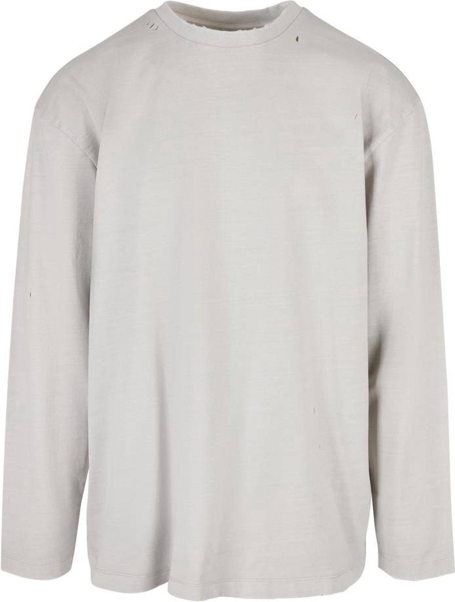 Urban Classics Oversized Distressed Longsleeve shirt XXL Grijs