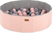 Ballenbak babys - Roze - 90 ballen in de kleuren Zilver, Roze en Transparant - Ballenbak baby - Ballenbakken - Ballenbak baby