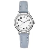 WiseGoods WS677 Luxe Aesthetic Dames Horloge - Horloges Vrouwen - Sieraden Vrouw - Design Sieraad - Cadeau - Accessoires - Blauw