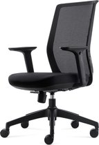 Chaise de bureau OrangeLabel 27 Series Comfort avec accoudoirs 4D et dossier en résille conforme à la norme NEN 1335
