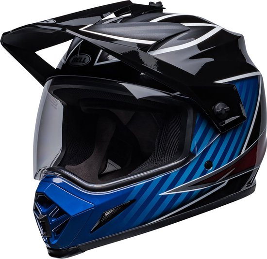 BELL MX-9 Adventure MIPS Dalton Motorcross Helm -Gloss Black / Blue XL