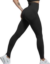 Legging sport femme - Vêtements de sport femme - Pantalon sport femme - Legging sport - Push up - Shape leggings - Tiktok leggings - Legging sport femme taille haute - Pantalon running femme - Yoga legging femme - Zwart Taille S
