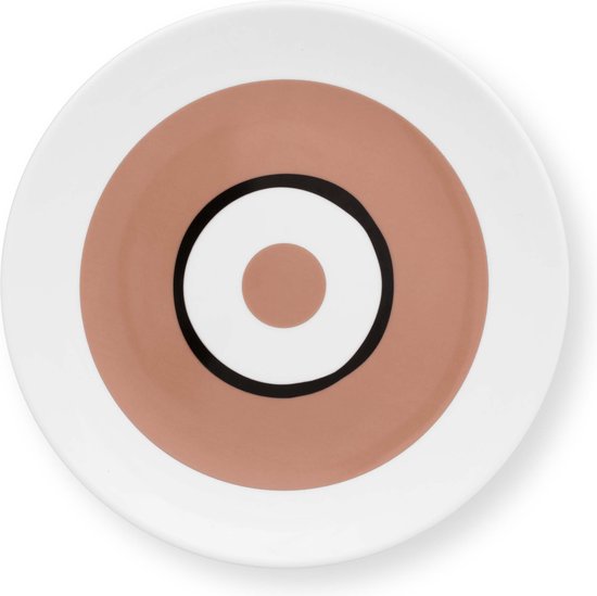 VT Wonen Circles soft Clay Pink - ontbijtbord - ⌀ 20cm - porselein - roze bord - vt wonen servies