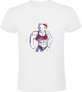 Gespierde kat Heren T-shirt | sportschool | fitness | gym | trainen | gespierd | sporten | cat | poes