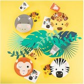 Mini servetten safari | Safari | Dieren | 25 x 25 centimeter