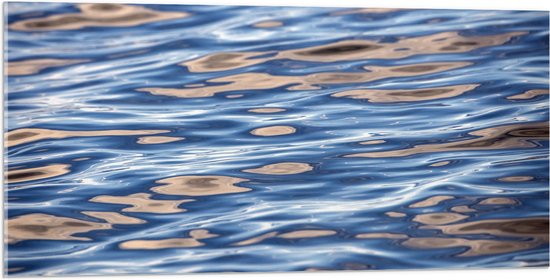 Acrylglas - Licht vallend op het Water - 100x50 cm Foto op Acrylglas (Wanddecoratie op Acrylaat)
