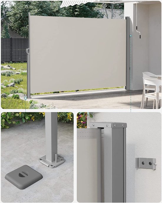 Tuinscherm Uittrekbaar - Windscherm - Zijscherm voor in de Tuin / Balkon - 200 x 300... | bol