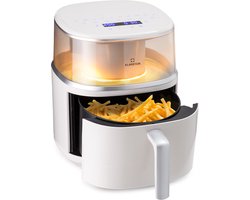 Klarstein Heteluchtfriteuse, XL Air Fryer om te frituren, Friteuse met stoomfunctie, Temperatuurkeuze en 16 programma's, Heteluchtfriteuse zonder olie 1500 W, 7,5 liter