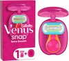 Gillette Venus Snap Smooth Extra - Voor Een Supergladde Scheerbeurt - 1 Mini-handvat - 1 Navulmesje