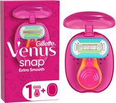 Gillette Venus Snap Smooth Extra - Pour un rasage de très près - 1 Mini manche - 1 lame de recharge