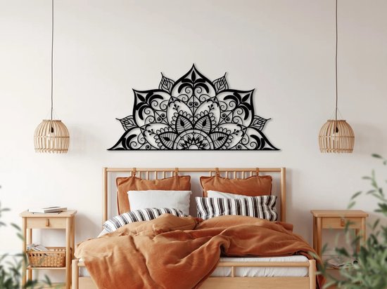 Prachtige handgemaakte metalen Mandala kunstwerk voor aan de muur