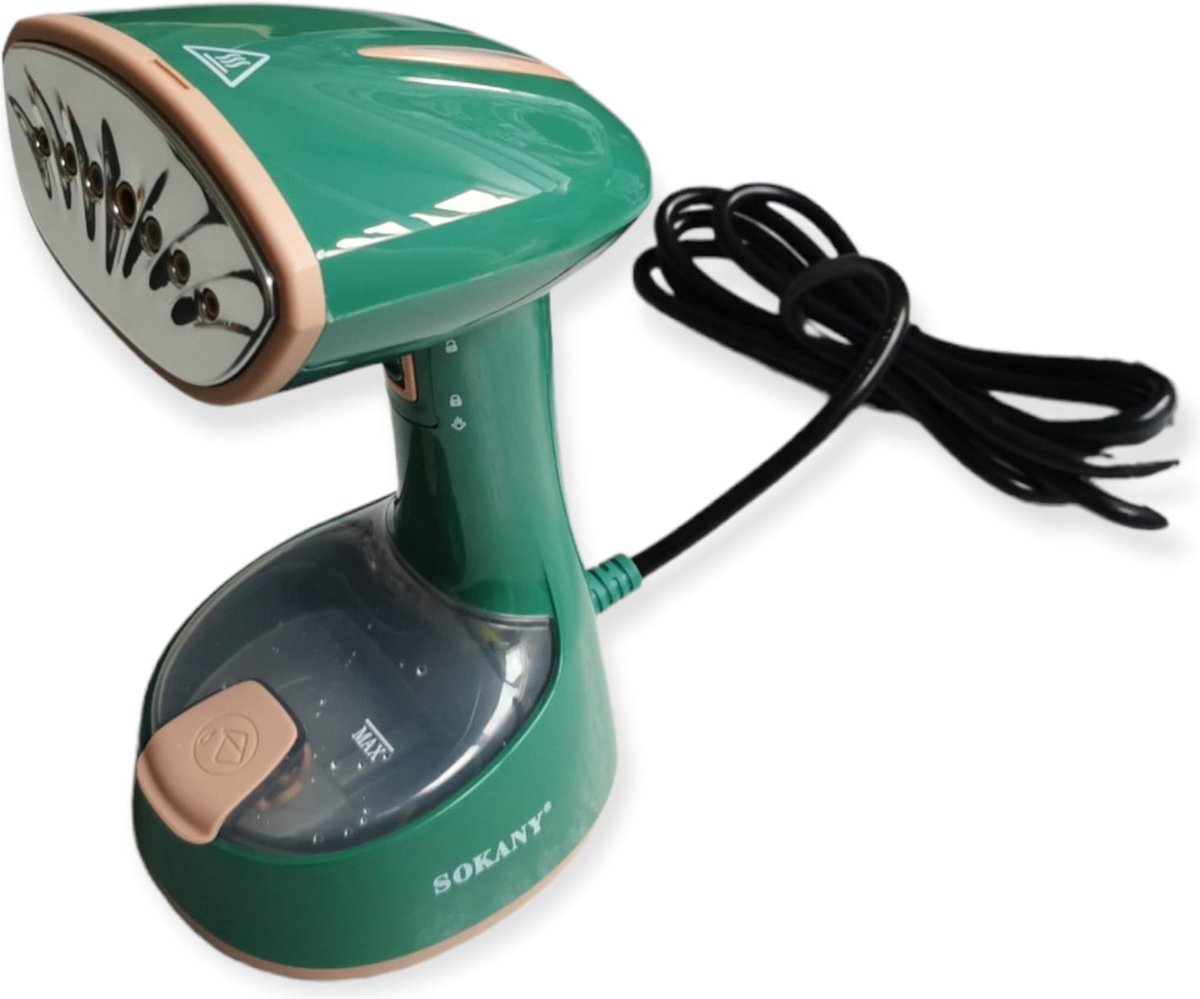 Handstomer - Kledingstomer - Stoomontkreuker Handstomer Groen - Inklapbaar - Reis Kledingstomer - Handstoomreiniger