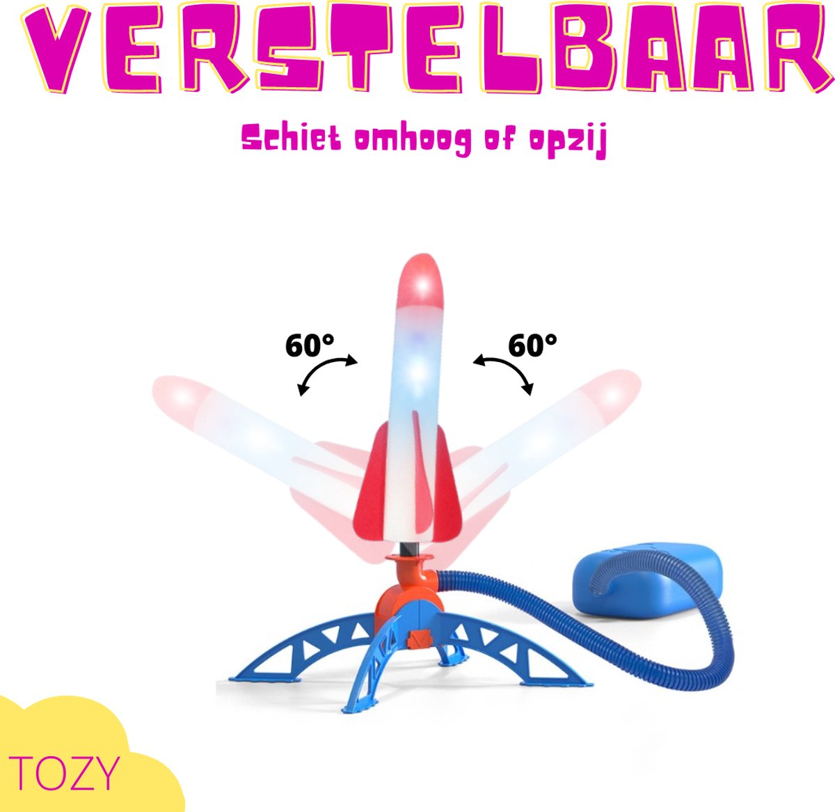 Tozy Speelgoed Raket met Licht - Inclusief 3 rakketten ...