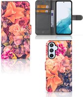 Flipcase Geschikt voor Samsung Galaxy A54 5G Telefoon Hoesje Cadeau voor Moeder Bosje Bloemen