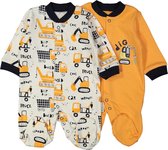 pyjama - pyjama garçon - barboteuse - grenouillère - orange - taille 56/62 - babyboy - baby boy