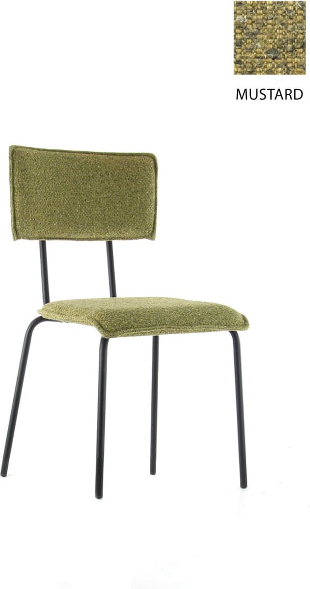 Workliving Eetkamerstoel Bo Society - Boucle Mustard