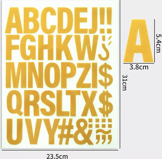 Jinlaili 52 stuks opstrijkbare letters, alfabet applicatie-patches A-Z, gouden naailetters, geborduurde letters om te naaien of te strijken, letterpatches voor kleding van schoenentas