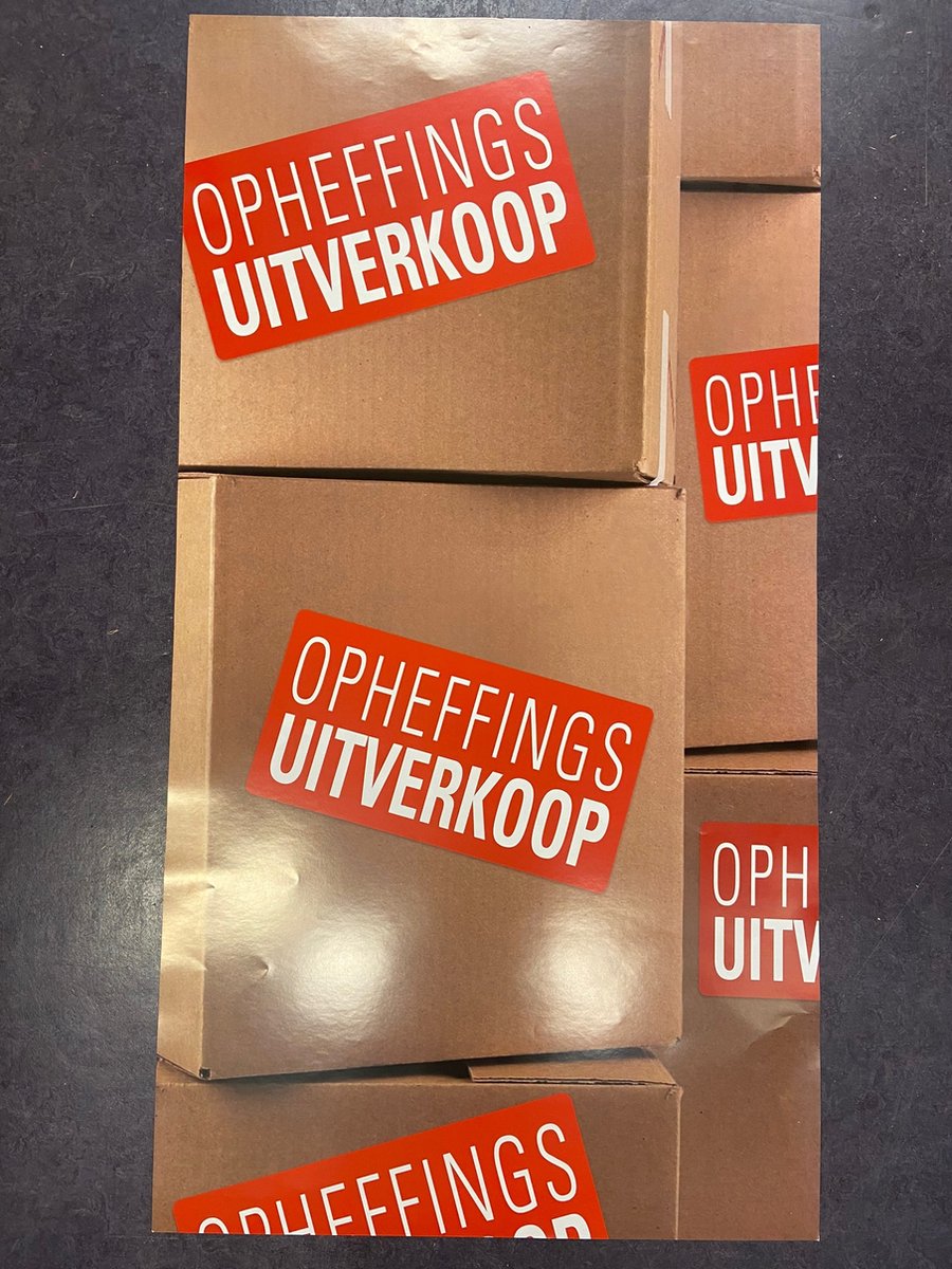 Raambiljet Verbouwingsopruiming dozen