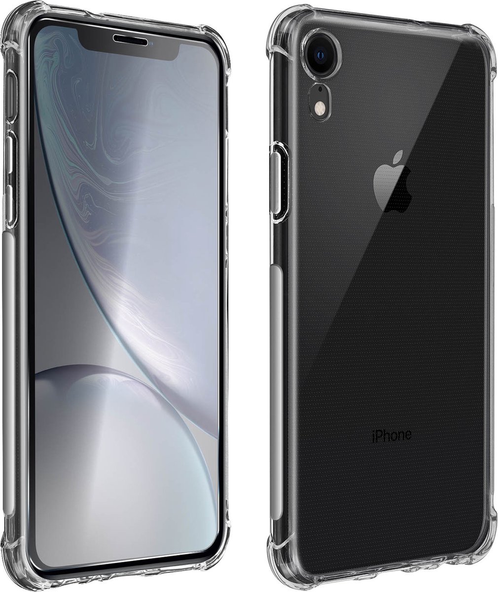 Pack Protection Geschikt voor Apple iPhone XR hoesje + transparant gehard glas
