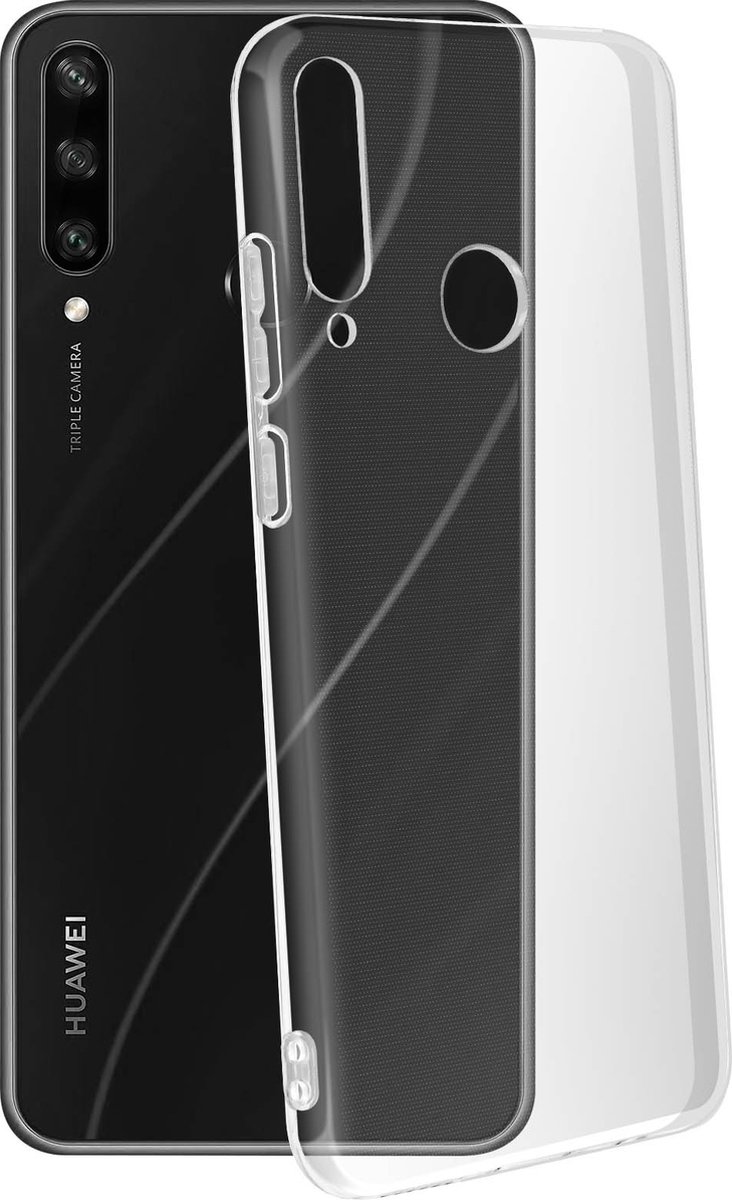 Geschikt voor Huawei Y6p Case Resistant Soft Flexible Gel Silicone transparant