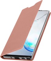 Geschikt voor Samsung Galaxy Note 10 Cover Kaarthouder Videostandaard Dux Ducis champagne