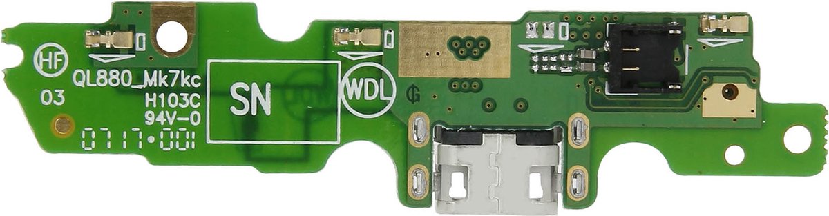 Oplaadconnector Motorola/Lenovo Moto G5 Micro USB – Groen