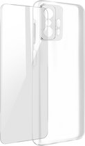 Geschikt voor Xiaomi Mi 11T/11T Pro-hoesje soepel siliconen gehard glas 9H transparant