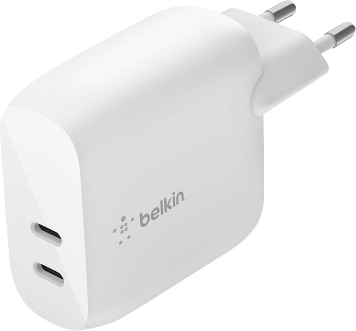 Belkin BOOST CHARGE - 2-poorts USB-C® PD-wandlader (40 W) - Wit