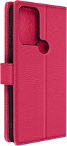 Cover Geschikt voor TCL 30 SE/306/30E Flip Wallet Stand Video roze