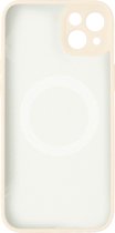 Coque Convient pour Apple iPhone 14 Magsafe Soft-Touch blanc
