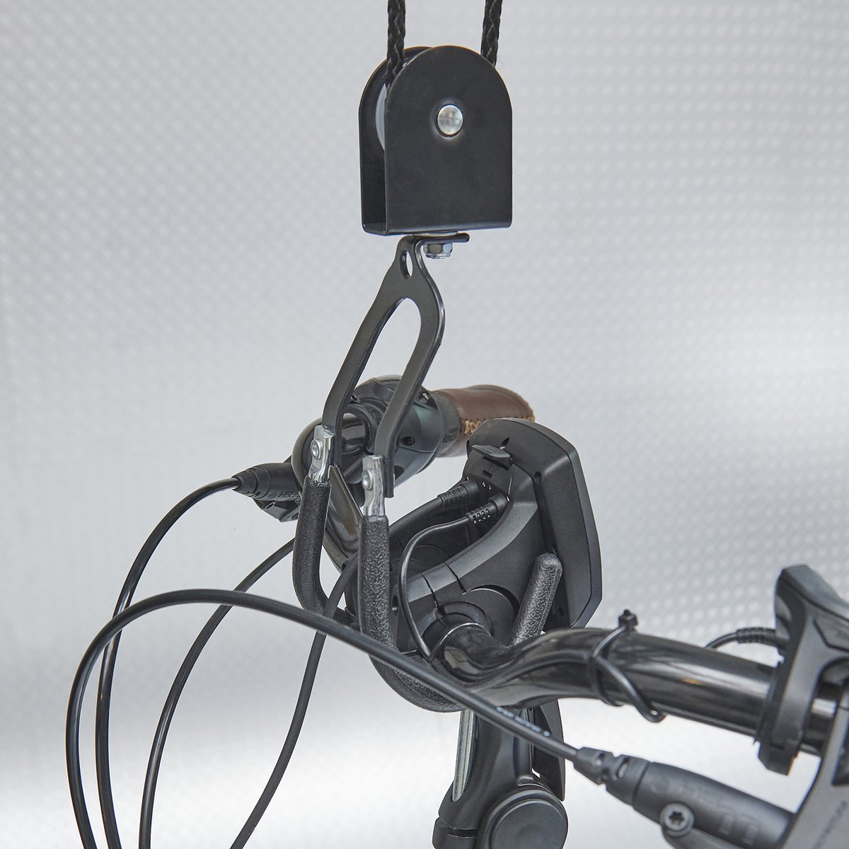 Datona® Fietslift - Fiets ophangsysteem 50 kg - Katrolsysteem met 2 Haken - Incl. bevestigingsset - Voor racefiets, MTB & E-bike – foto 6