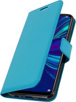 P Smart 2019/Honor 10 Lite Wallet Case Kaarthouder blauw