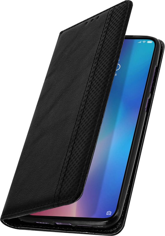 Convient pour Xiaomi Mi 9 Flip Wallet Fonction de support vidéo Zwart
