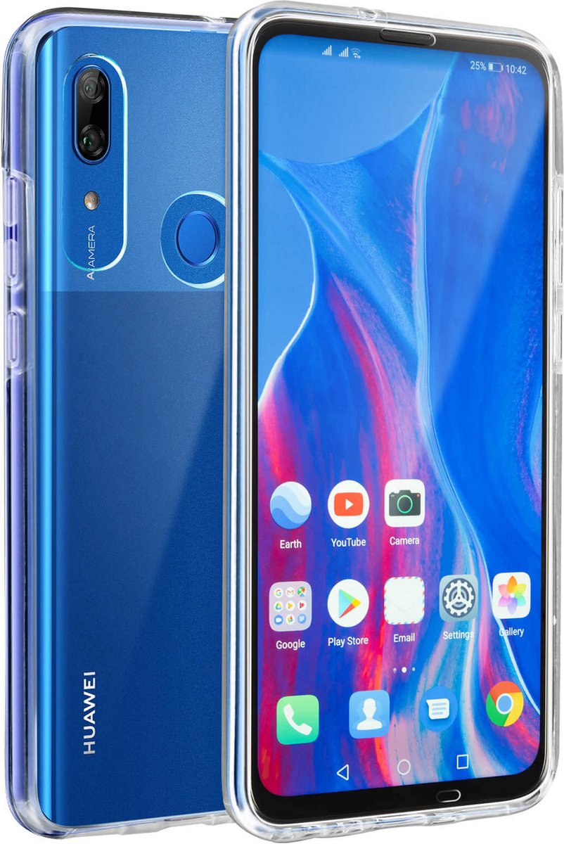 Geschikt voor Huawei P Smart Z/ Honor 9X hoes met harde achterkant en soepele voorkant