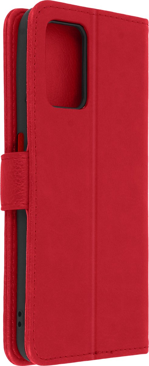 Geschikt voor Oppo A74 5G/A54 5G Bookcover Video Support Functie rood