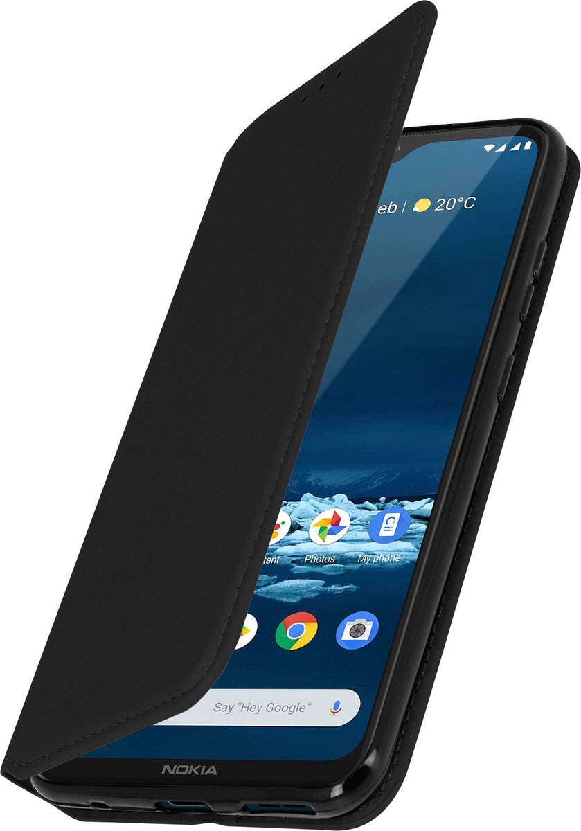 Hoes Geschikt voor Nokia 5.3 klep portefeuille, video standaard zwart
