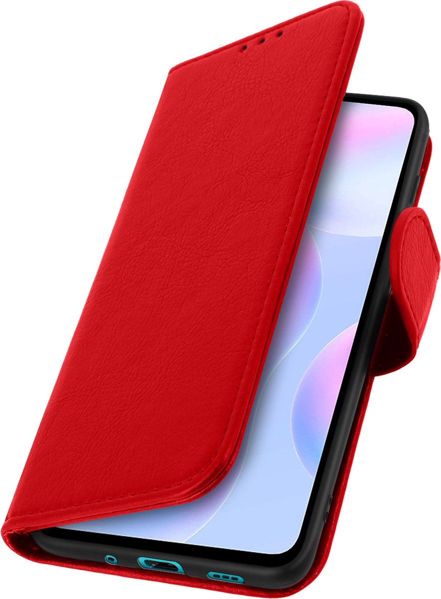 Geschikt voor Xiaomi Redmi 9A/9AT Bookcover Video Support Functie rood