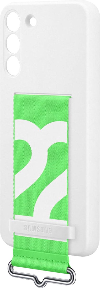 Siliconen Hoesje met Strap - Samsung Galaxy S22 Plus - Wit