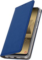 Cover Geschikt voor Samsung Galaxy A20e Flip-kaarthouder Video-steun nachtblauw