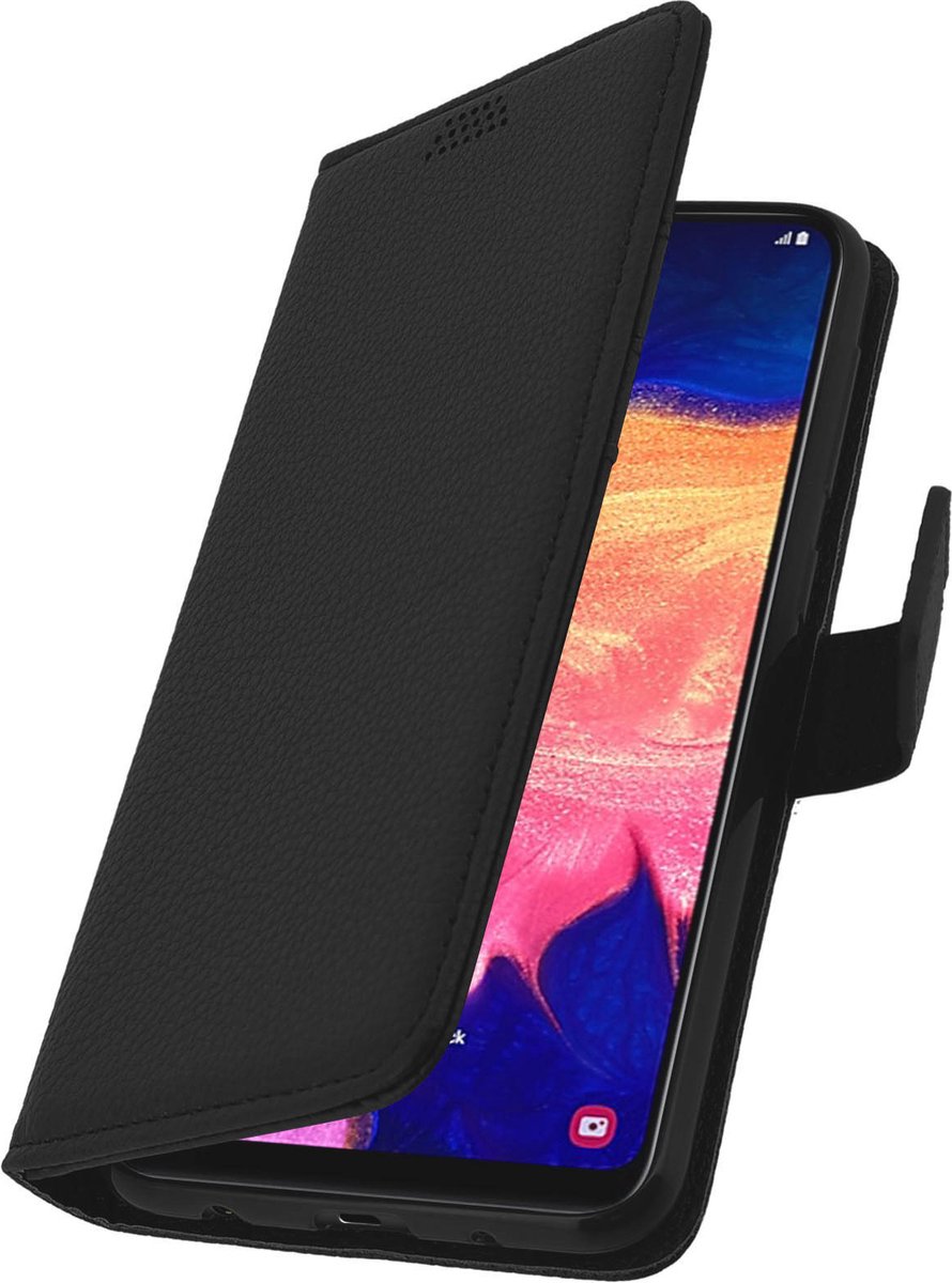 Cover Geschikt voor Samsung Galaxy A10 Flip Wallet Stand Video zwarte